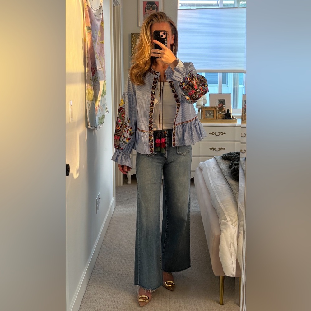 Zara Multicolor SO Special Embroidered Jacket